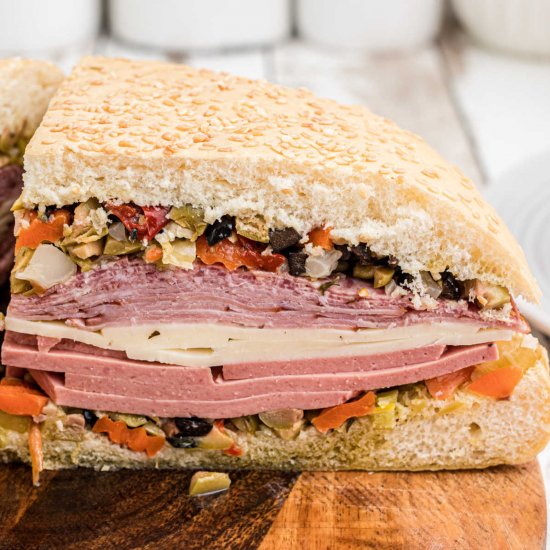 Cajun Muffuletta Sandwich