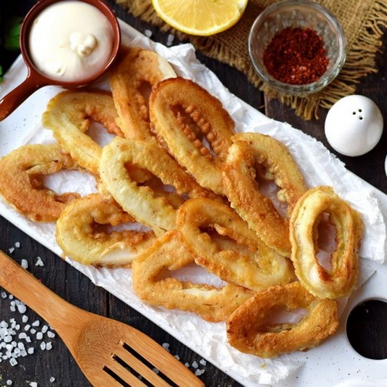 Pan-fried Squid Rings