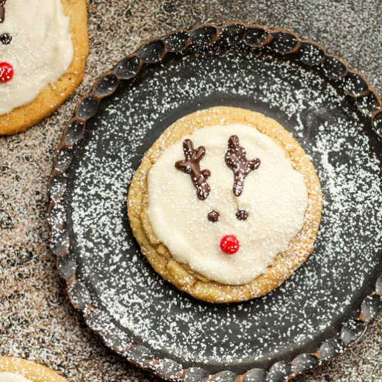 Reindeer Sugar Cookies