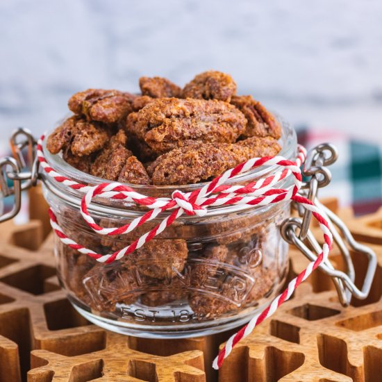 Sweet and Savory Candied Pecans