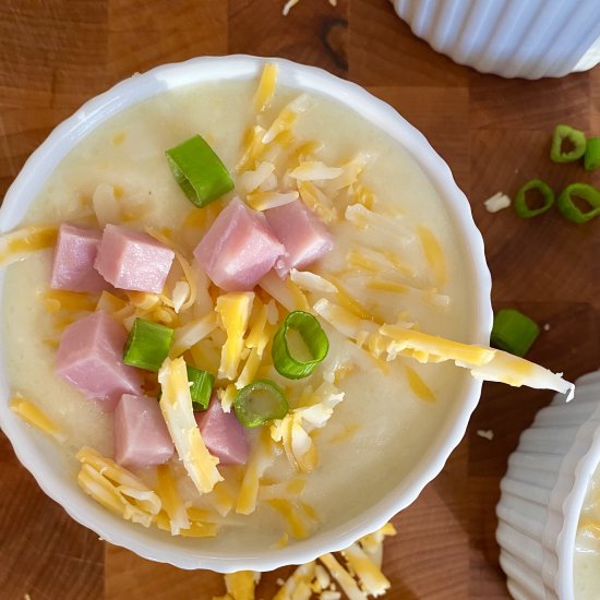 Cheesy Ham and Potato Soup