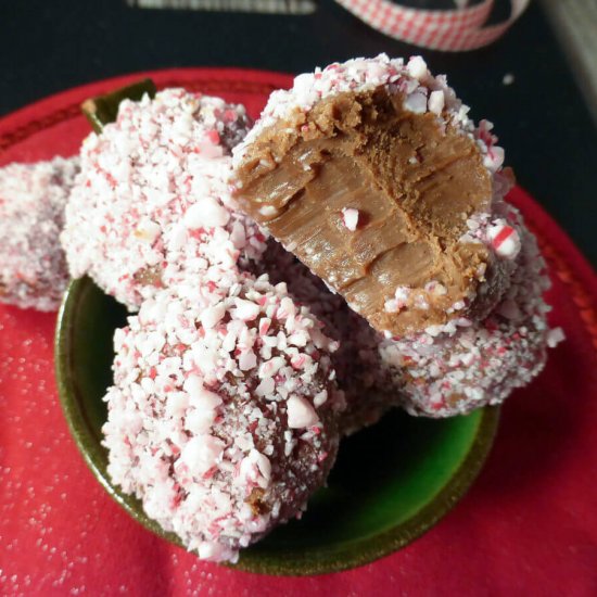 Candy Cane Chocolate Truffles