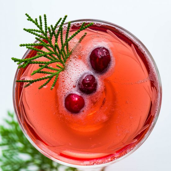 Cranberry Mimosas