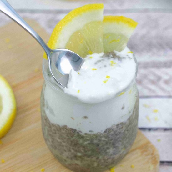 Lemon Protein Chia Seed Pudding