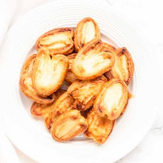 French Palmier cookies