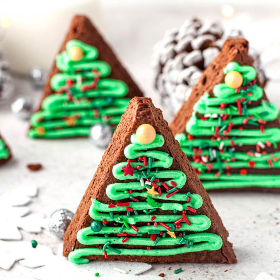 Christmas Tree Brownies