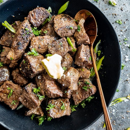 Truffle Butter Steak Bites