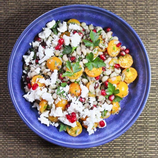 Mediterranean Black Eye Pea Salad