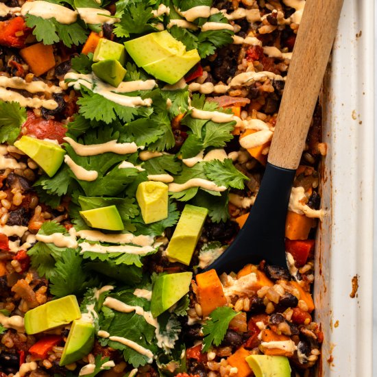 Chipotle Black Bean Dump and Bake