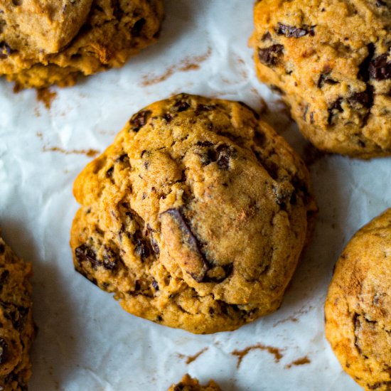 Pumpkin Chocolate Chip Cookies