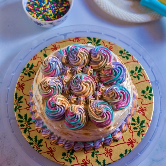 RAINBOW SWIRL CAKE