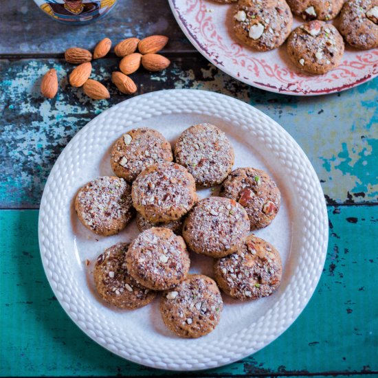 WHOLE WHEAT BADAM COOKIES