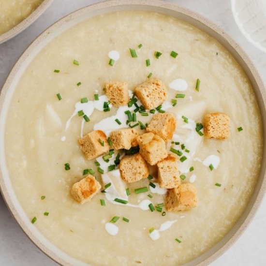 Leek Potato Cauliflower Soup