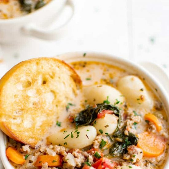 Sausage Gnocchi Soup