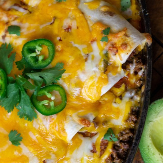 Easy Skillet Enchiladas