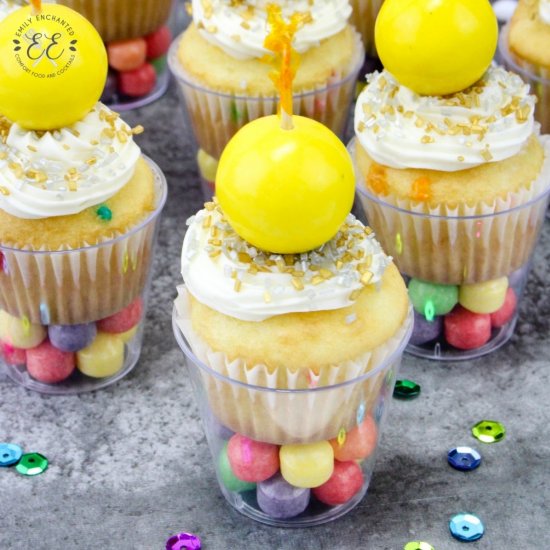 New Years Eve Ball Drop Cupcakes