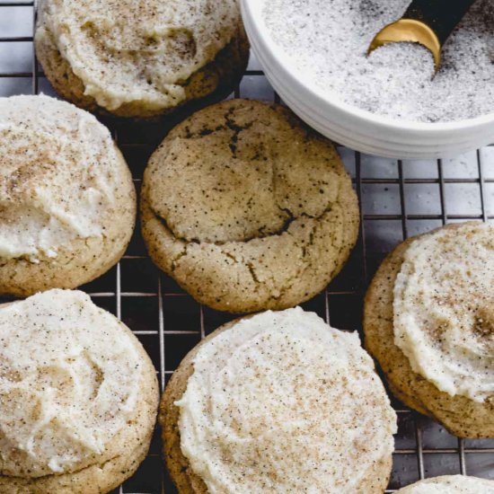 Chai Latte Snickerdoodle Cookies