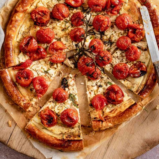 Roasted Cherry Tomatoes Tart