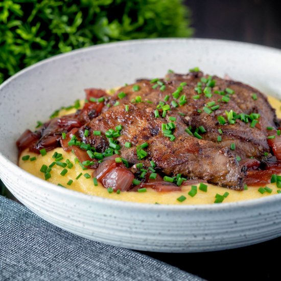 Pan Fried Lambs Liver and Onions