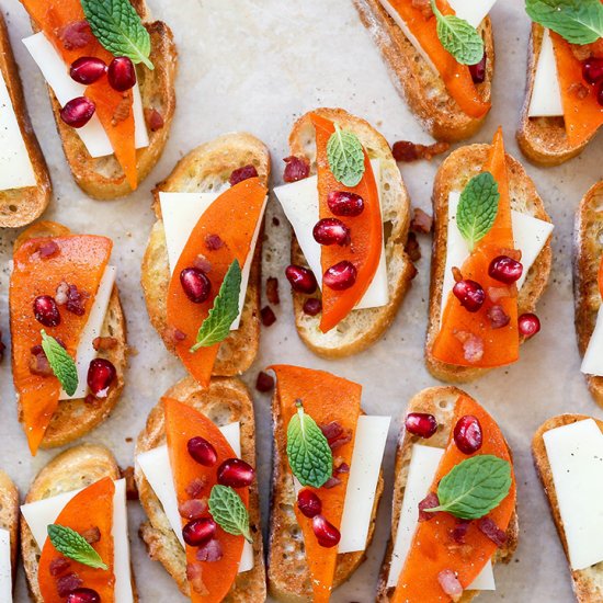 Persimmon Crostini