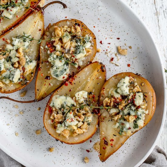 Blue Cheese Stuffed Pears