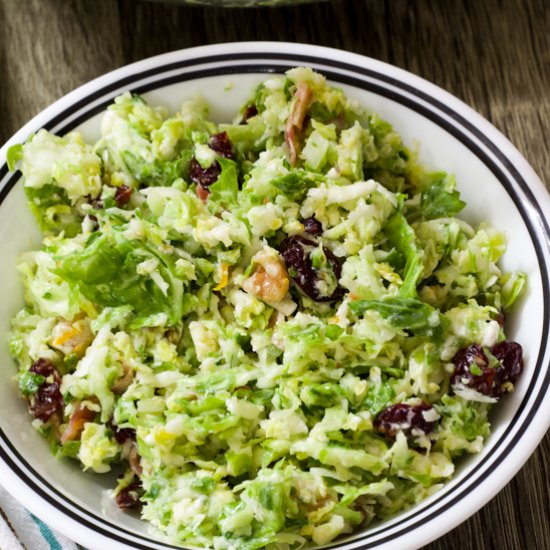 shredded brussels sprout salad