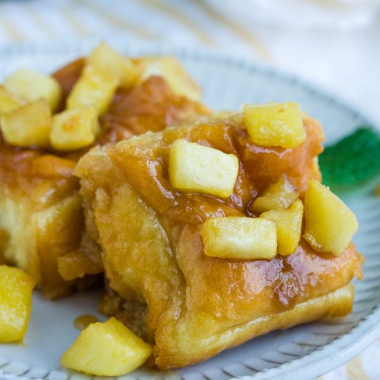 Apple Fritter Hawaiian Rolls Sticky