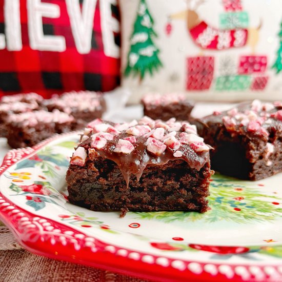 Peppermint Bark Brownies