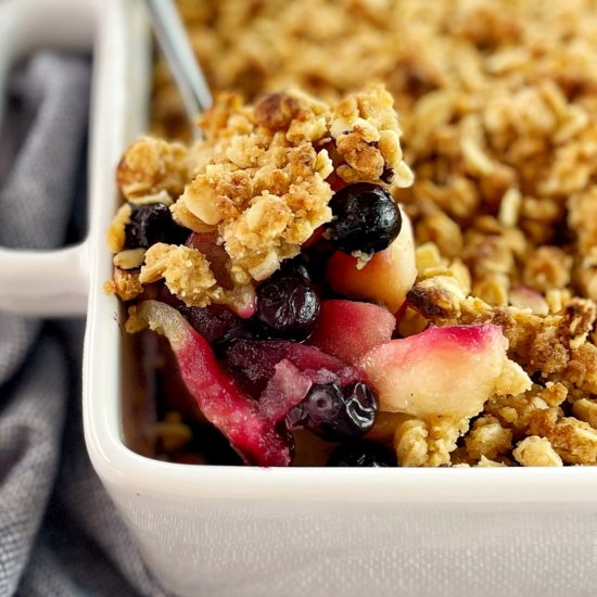 Apple Blueberry Crumble