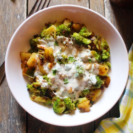 Broccoli Potato Salad with Yogurt