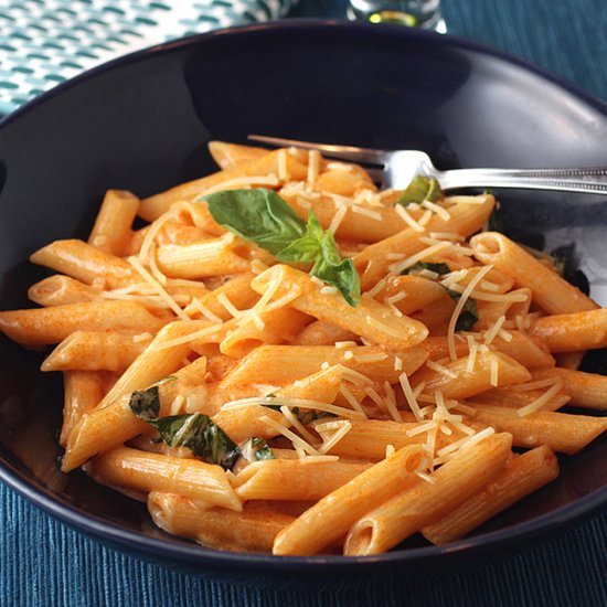 Penne with vodka sauce