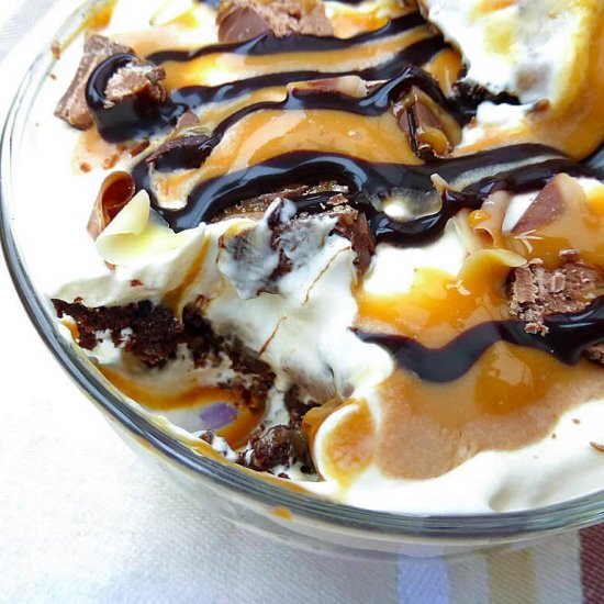 Kladdkaka Caramel Trifles