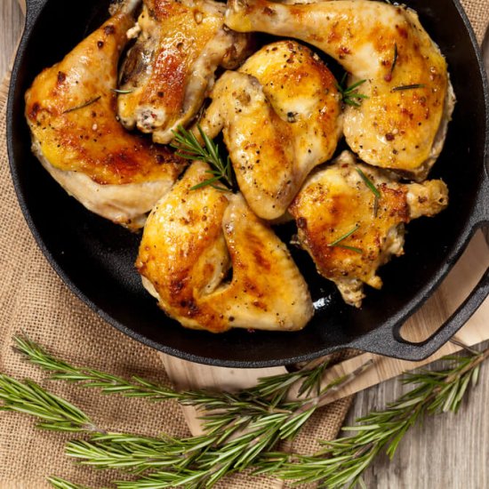 Garlic Lemon Chicken Thighs