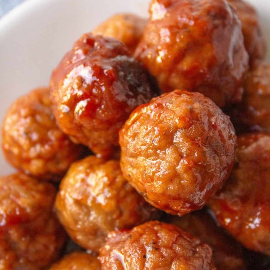 Frozen Meatballs in a Crockpot