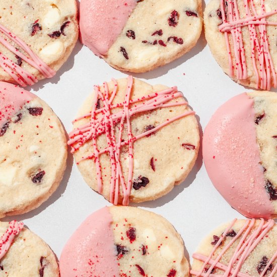 White Chocolate Cran Shortbread