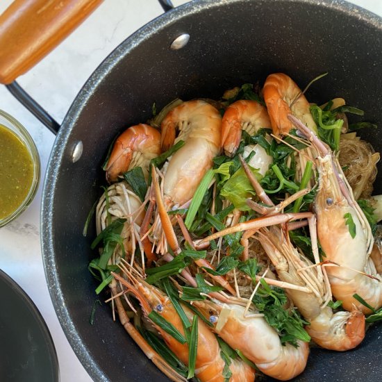 Thai Glass Noodles and Shrimps