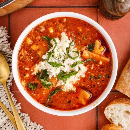 Lasagna Soup