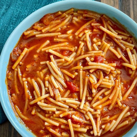 Vegan Sopa de Fideo