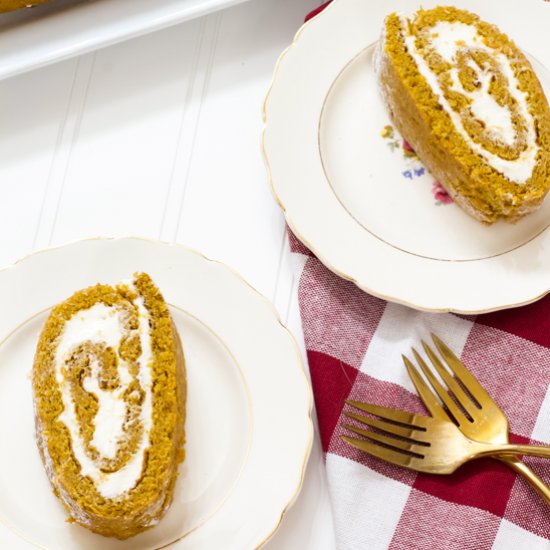 gluten free pumpkin roll