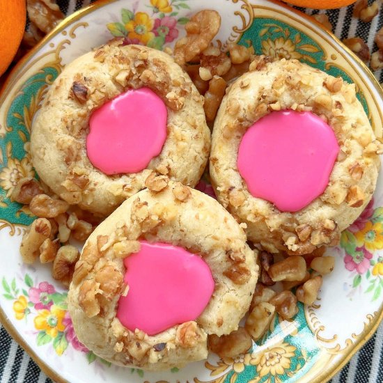 Thumbprint Cookies with Icing