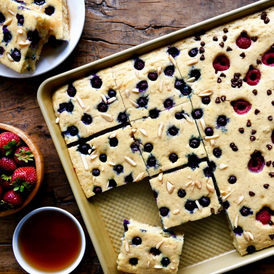 Quick Sheet Pan Pancakes