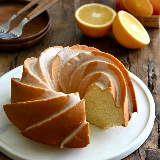 Glazed Orange Pound Cake