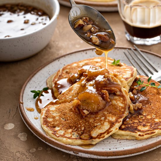 Bananas Foster Pancakes