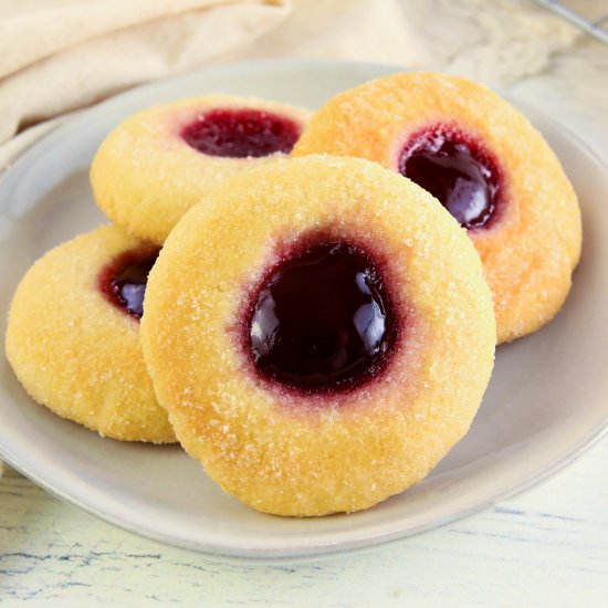 Gluten-Free Thumbprint Cookies