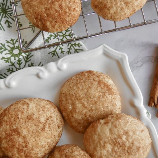 Healthier Snickerdoodle Cookies