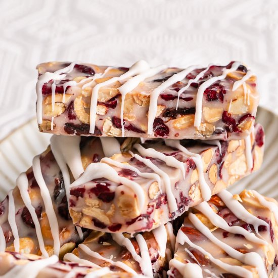 Trail Mix Amaretto Truffle Bars