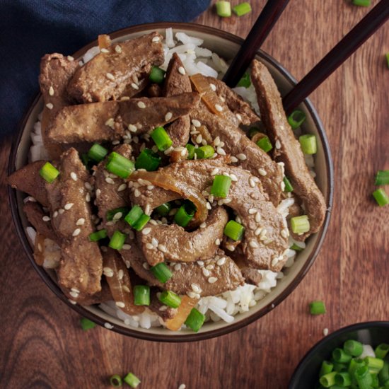 Asian Stir Fried Liver