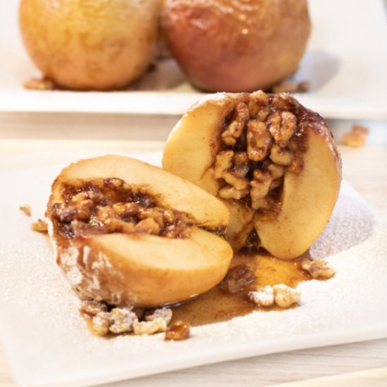 Maple Walnut Baked Apples