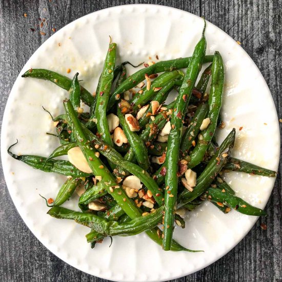 Keto Asian Green Beans with Almonds