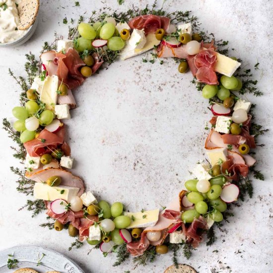 Charcuterie wreath board